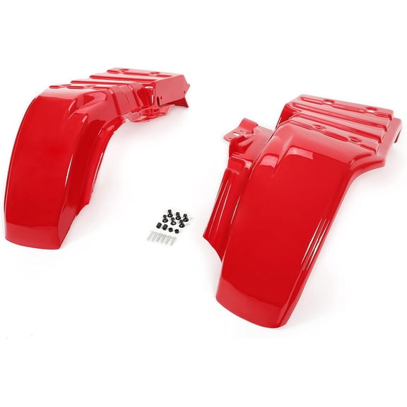 Kojem Red Plastic Fender Compatible with 1985-1987 Honda Big Red 250 Atc250es Protection Guard Red Plastic 1985-1987 Replacement For Atc250es