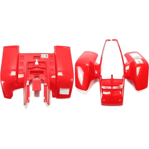 Kojem Red Plastic Fender Compatible with 1987-2006 Yamaha Banshee 350 yfz350 Mud Guard Flaps Plastic Kit Red 1987-2006 Replacement For Yfz350