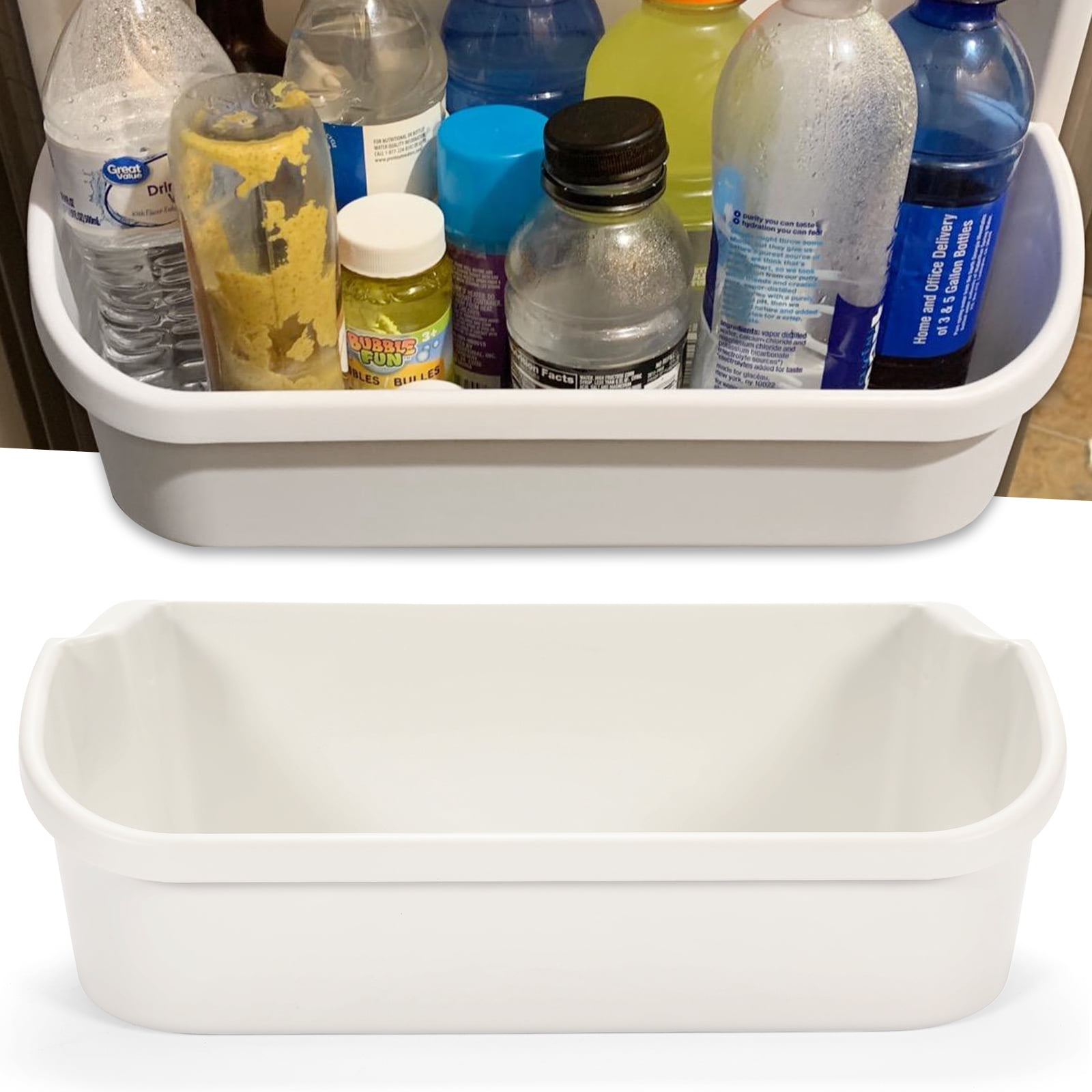 White Refrigerator Gallon Door Bin – Fits Frigidaire PS430121 / 240356401