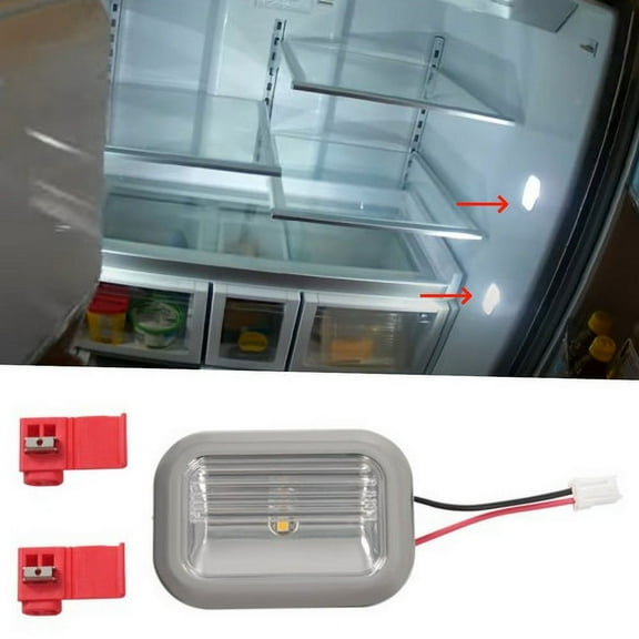 Kojem Refrigerator LED Light Module Assembly for Whirlpool W11462342 W11683242 Chrome