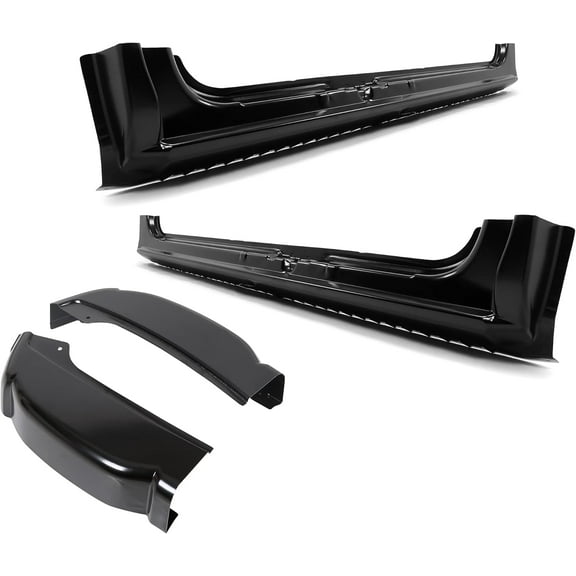 Kojem Rocker Panel & Cab Corner Compatible with 1999-2007 Chevy Chevrolet Silverado GMC Sierra Pickup Extended Cab 4 Door Steel Rust Repair Patch Panel Replacement Driver & Passenger Side