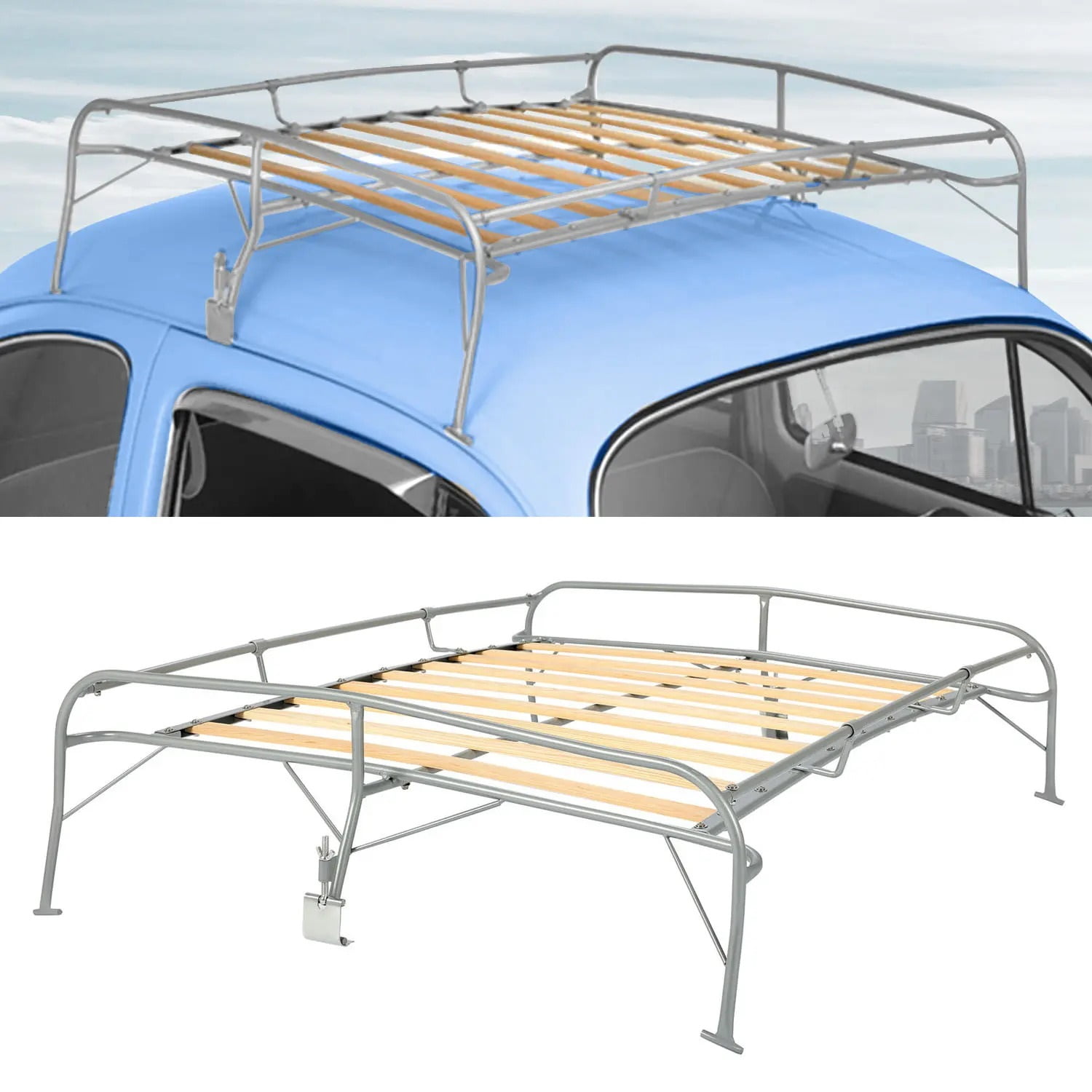 Kojem Roof Cargo Basket, Fit for All Volkswagen VW Type, 1 Bugs Roof Rack Basket