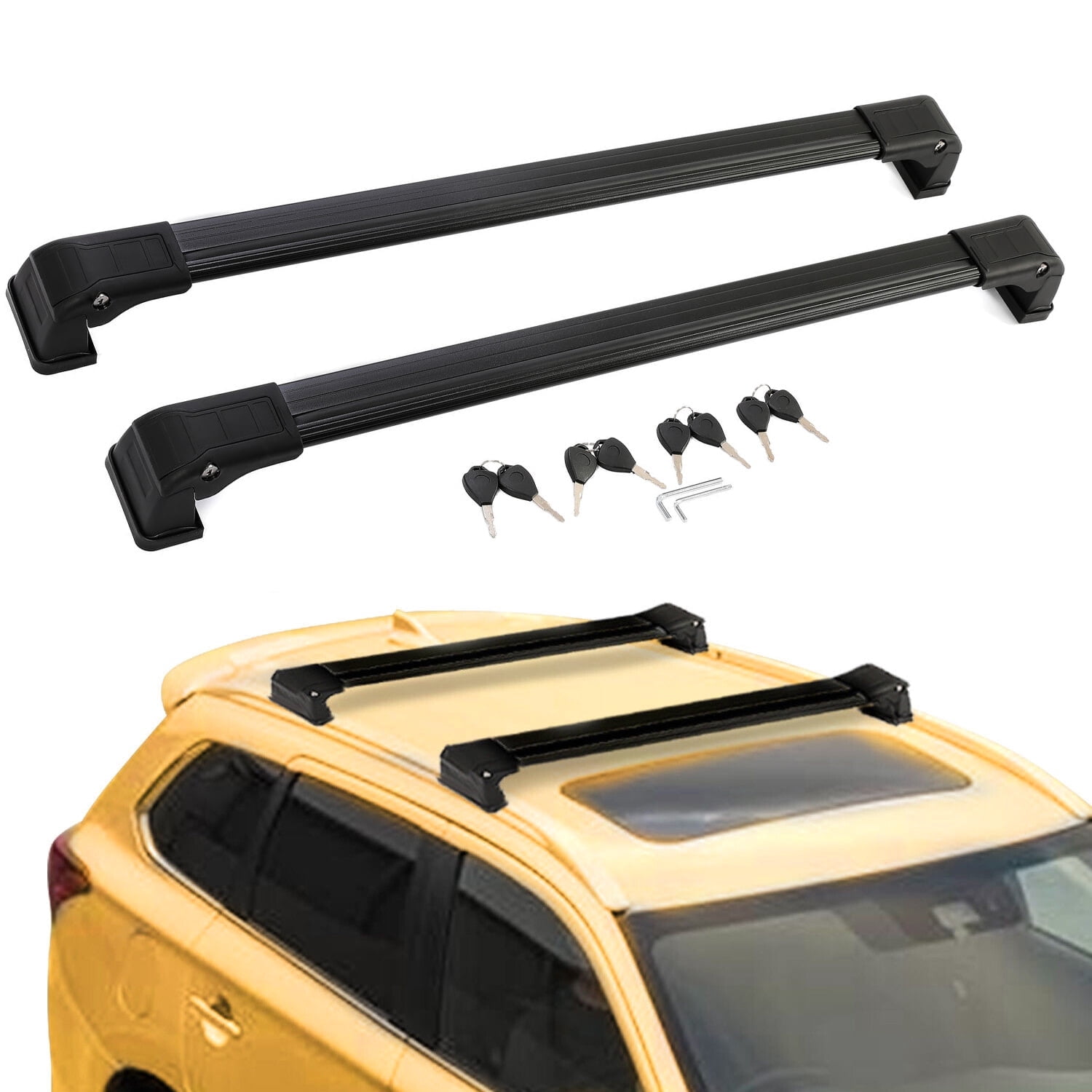 Kojem Roof Rack Cross Bar for 2010-2021 Mitsubishi Outlander Sport ASX Luggage Cargo Carrier Racks Bag Carrier Rooftop