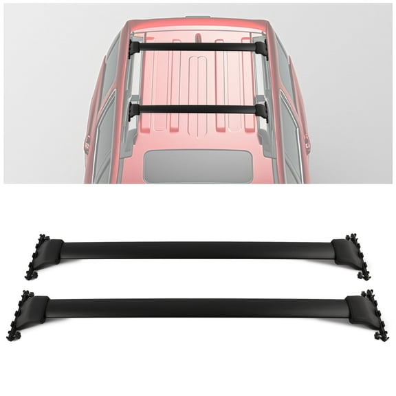 Kojem Roof Rack Cross Bars Luggage Cargo Carrier for 2009-2015 Honda Pilot Snowboard Skiboard Canoe Kayak Bike Rack 165LBS