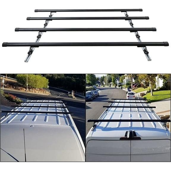 Kojem Roof Rack Cross Bars for 2015-2020 Chevy Tahoe Suburban Escalade GMC Yukon Luggage Cargo Ladder Crossbars Bike Load Rail Replaces 23256564