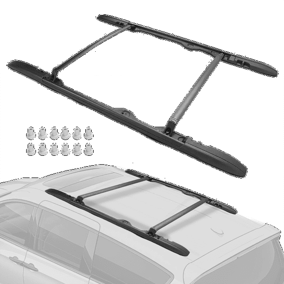 Kojem Roof Rack Side Rail & Cross Bar for 2017-2024 Chrysler Pacifica Voyager Replacement for 82214552 Roof Rail Rack Crossbars Luggage Carrier