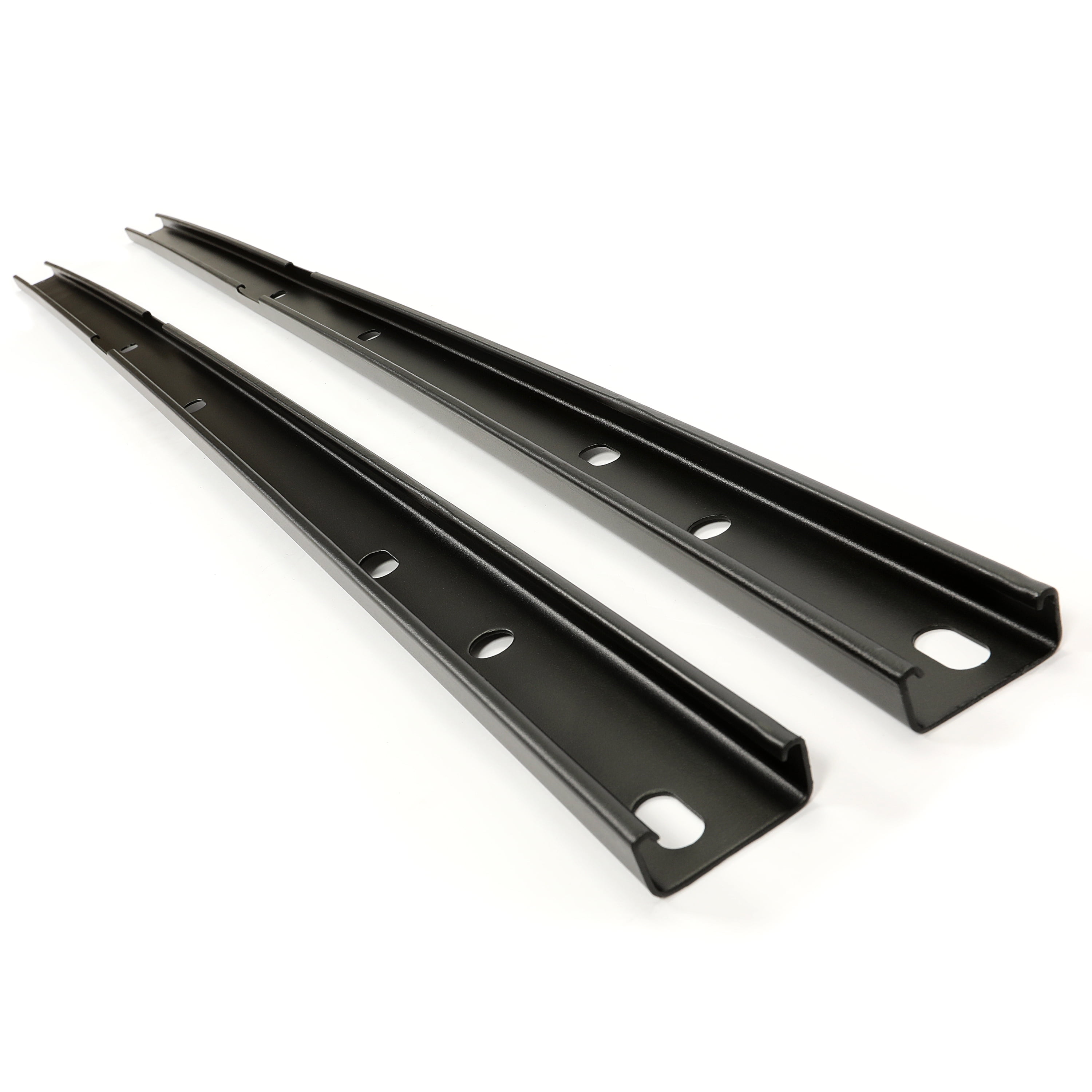 Kojem Roof Rack Side Rail for Chevrolet Traverse, 165 lbs Capacity, Black Aluminum