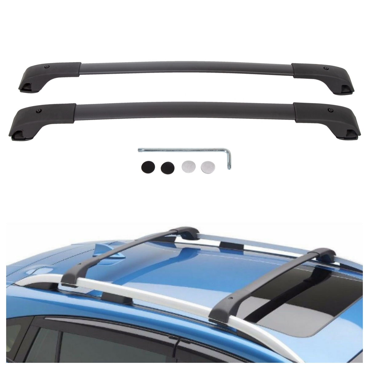 BrightLines Roof Rack Crossbars Replacement for Subaru Crosstrek 2018