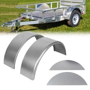 Kojem Round Trailer Fenders Fit for 14-16 Wheels Single Axle Trailer Fenders W/Fender Backs