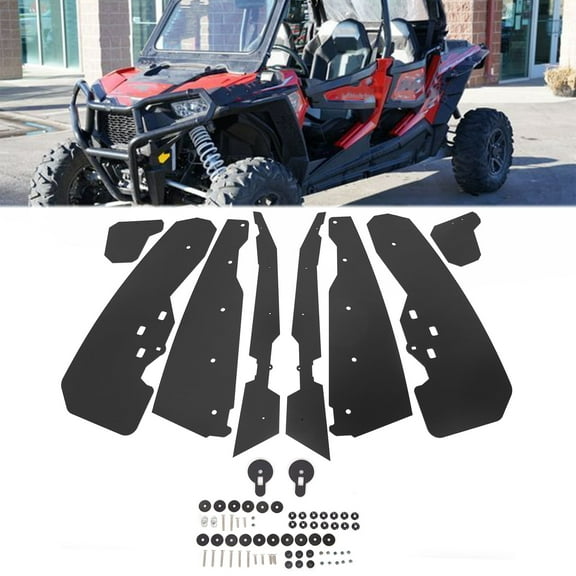 Kojem Set of 4 Front and Rear Mud Flaps Fender Flares Extensions for 2014-2020 Polaris RZR XP 1000, XP4 1000, and Turbo Models