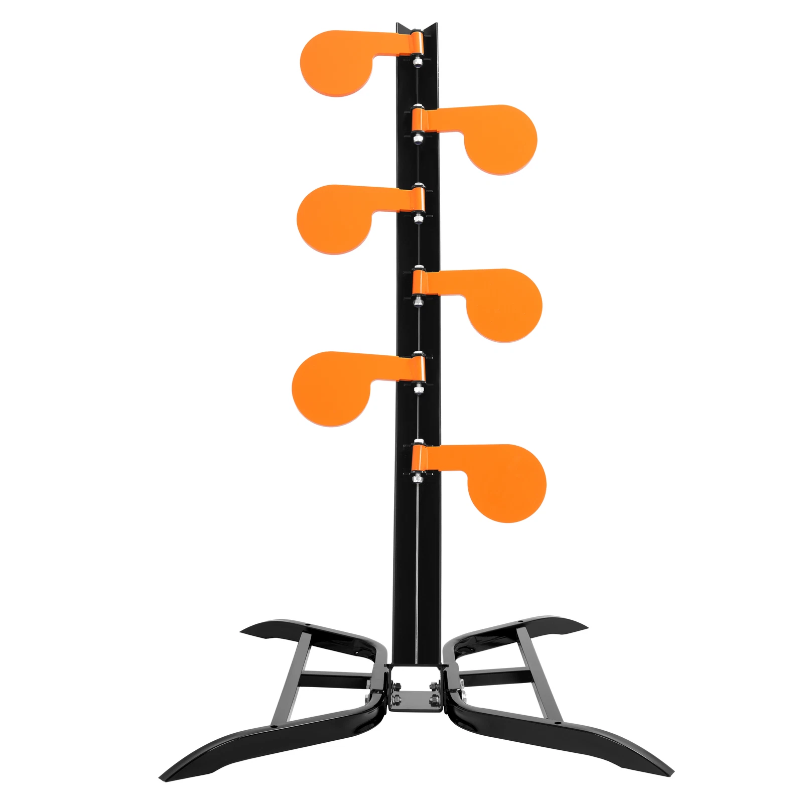 Kojem Shooting Tree Target Stand 6" x 3/8" Orange Powder Coated Steel Paddle