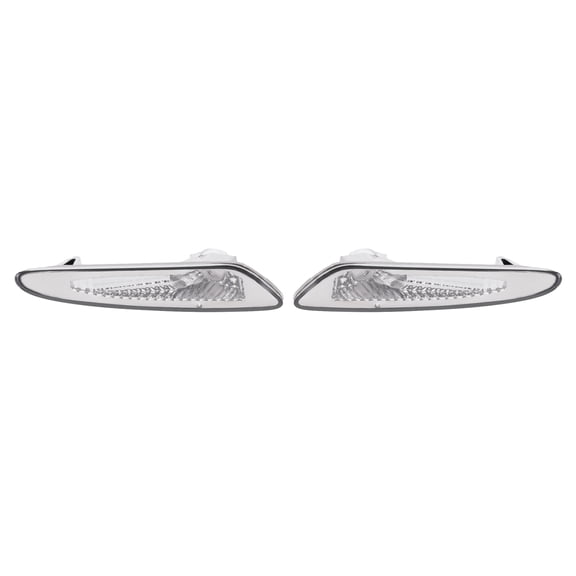 Kojem Side Marker Light for 2003-2006 Mercedes Benz SL Class R230 Chassis All Models 2308200121 2308200221 Clear Lens Right&Left Side Fender Marker Lights