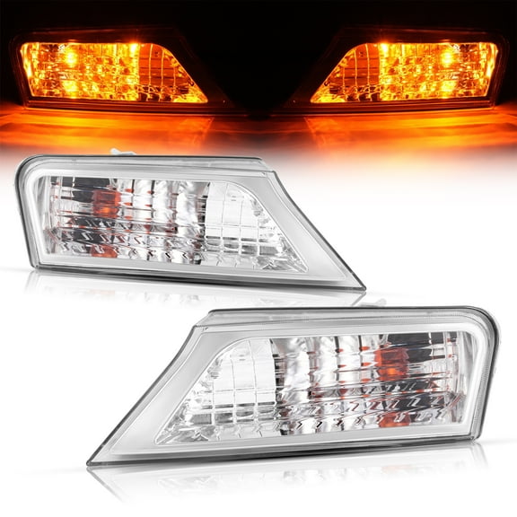 Kojem Side Marker Light for 2008-2012 Jeep Liberty Replacement for 57010125AA Pair Bumper Side Lamp