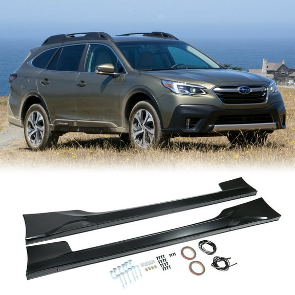 Kojem Side Skirts for 2012-2021 Subaru BRZ Scion FR-S Toyota 86 Coupe 2-Door Extension Rocker Panels Black ABS