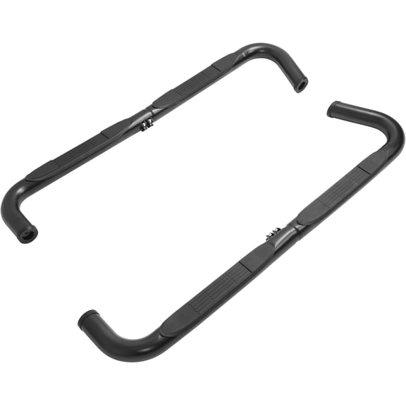 Kojem Side Step Steel Plastic Powder Coated Black Compatible with 1984-2000 Jeep Cherokee 4 Door