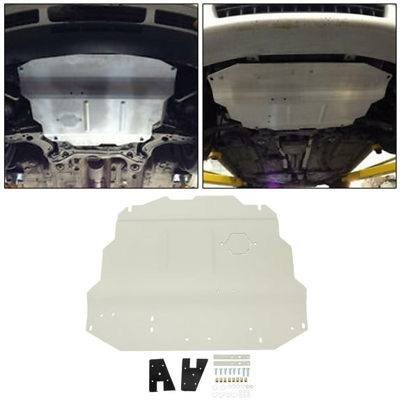 Kojem Skid Plate Aluminum Belly Pan for 1998-2010 Volkswagen VW Jetta Golf Beetle MK4 Splash Shield Guard Panzer Plate for Stone Road Manhole Covers Speed Bumps