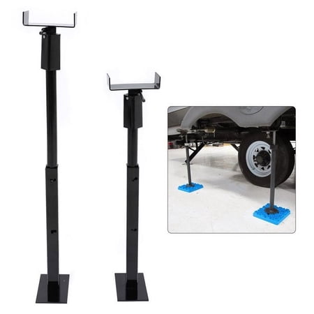 Kojem Slide Out Support - Adjusts from 20" to 48" 5000 LBS Capacity Each Rust Resistant Steel Quick-Lift RV Stabilizer Jacks Set of 2