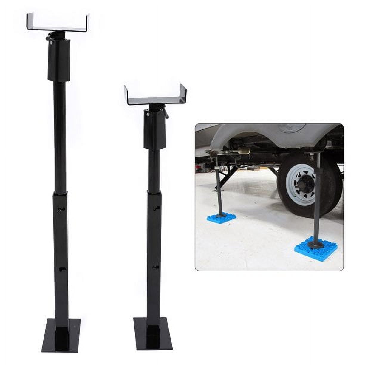 Walmart discounts of "Kojem Heavy-Duty RV Stabilizer Jacks Set of 2 - 5,000 LBS, 20-48"" Adjustable, Rust Resistant"