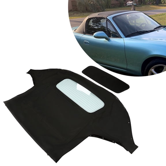 Kojem Soft Top Replacement for 1990-2005 Mazda Miata Convertible W/Heated Glass Clear Window