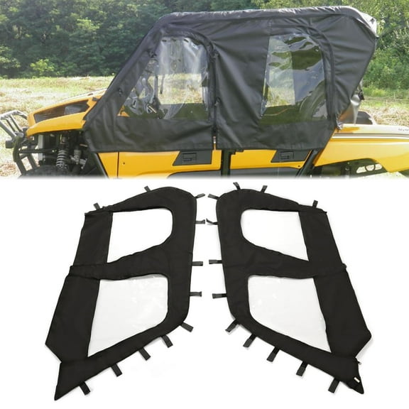 Kojem Soft Upper Door Set Compatible with 2012-2022 Kawasaki Teryx4 Teryx 4 seat UTV models Enclosure Doors Kit Side Windows