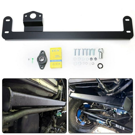 Kojem Steering Gear Box Brace Stabilize Bar Kit with Hardware for 2003-2008 Dodge Ram 2500 3500 4WD 4X4