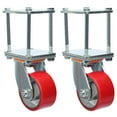 thumbnail image 1 of Kojem Swivel Caster Hitch Mount Skid Wheel Steel, 1 of 9