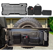 Kojem Tailgate Tactical Molle Panel + 3 Storage Bag for 2007-2022 JEEP WRANGLER JK JL