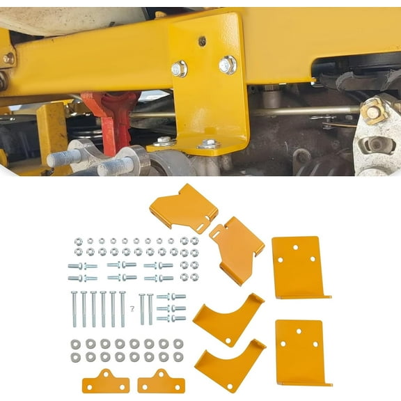 Kojem Transmission Bracket for Hustler Raptor SD SDX Replacement for 125255 552564 552565 552566 552567 Residential Zero Turn Mower Transmission Support Bracket Kit Steel Yellow