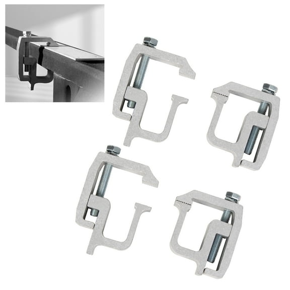 Kojem Truck Mounting Clamps Caps Camper Shell Topper Canopy Fit for Pickup Toyota Chevy Ford Dodge Gmc Ram Aluminum 4pcs