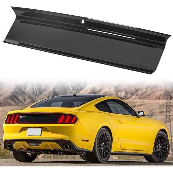Kojem Trunk Decklid Panel Boot Lid Cover Trim Compatible with 2015-2018 Ford Mustang Trunk Boot Cover Rear Trunk Trim Overlay