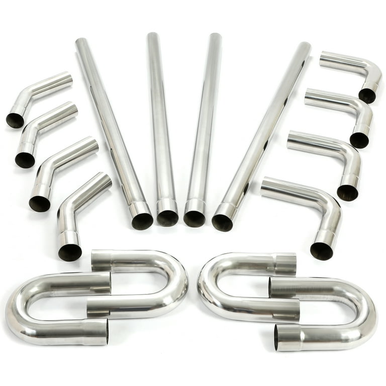 Universal Custom Exhaust Tubing Mandrel Bend Pipe Straight, 41 OFF