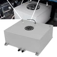 thumbnail image 1 of Kojem Universal 20 Gallon 80L Fuel Cell Tank for Truck Bed Polished Aluminum Racing Street Drift Strip with Level Sender Silver, 1 of 12