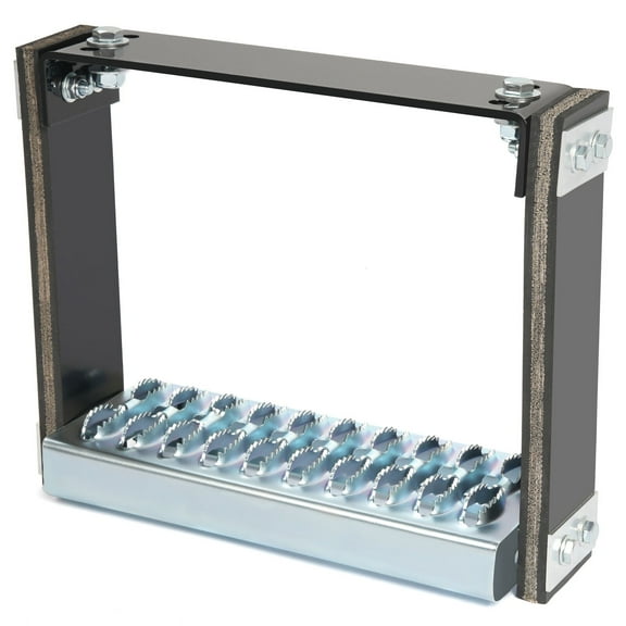 Kojem Universal Flexible Truck Side Step w/Galvanized Diamond Deck-Span Tread Steel