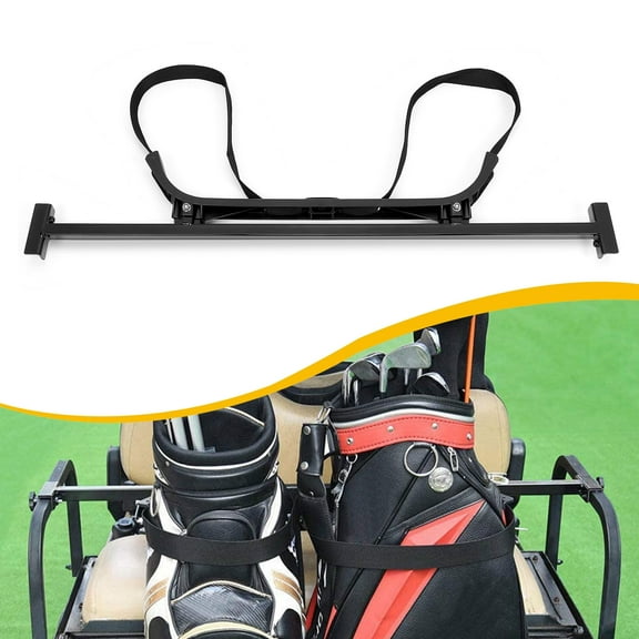 Kojem Universal Golf Cart Bag Holder Bracket Attachment Rear Seat Rack for EZGO Club Car Yamaha