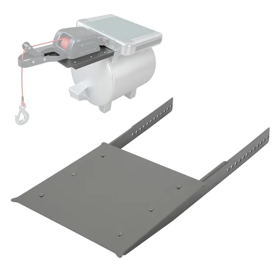 Kojem Universal Pontoon Accessory Mount for Grill / Anchor Winch Steel Powder Coated Gray