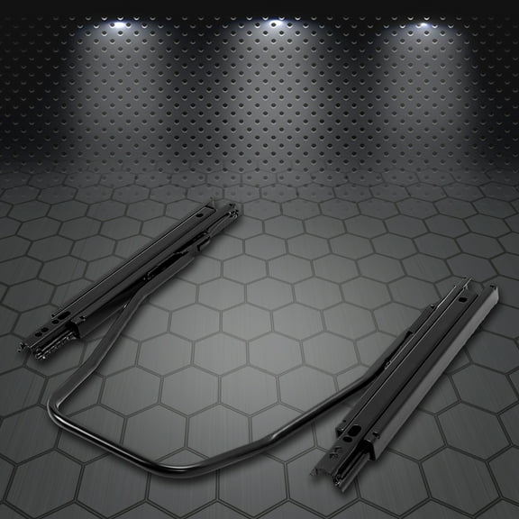 Kojem Universal Seat Sliders Dual Track Locking Seat Rails Brackets Kit Racing for Most Aftermarket Seats- 1 x Set of Sliders