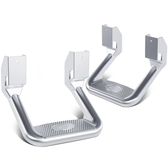 Kojem Universal Side Step Nerf Bars for 1967-2020 Chevrolet GMC Ford Isuzu Mitsubishi Dodge Jeep Nissan Toyota Mazda Aluminum Polishing Silvery