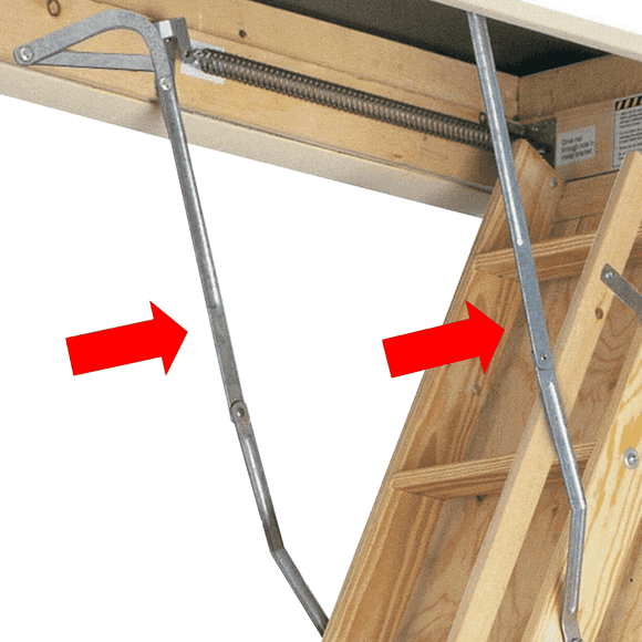 Kojem Werner 55-1 Attic Ladder Spreader Hinge Arms  MFG 2006 And Older Pair