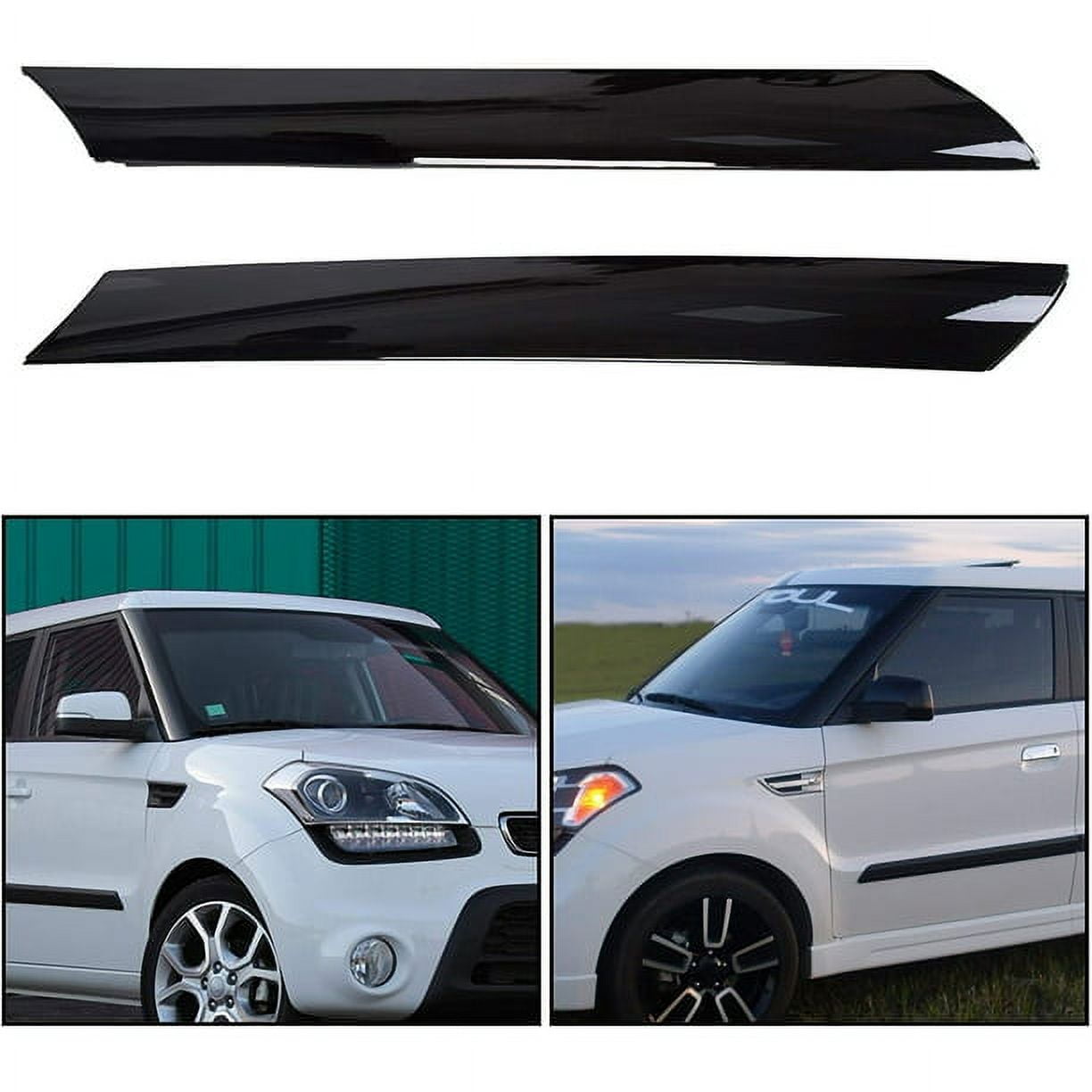 Kojem Windshield Pillar Trim for 1013 KIA Soul Exterior Molding