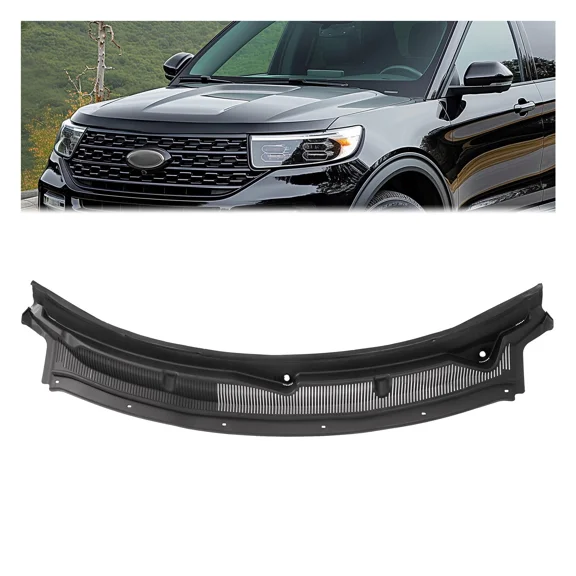 Kojem Windshield Wiper Cowl Panel Grille for 2011-2019 Ford Explorer & 2013-2019 Ford Police Interceptor Utility Replacement for BB5Z-78022A68-AA Air Inlet Window Cover Plastic