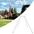 thumbnail image 1 of Kojem Yoga Swing Stand 97" Portable Frame 2.46m Triangle Structure Adjustable Stable Durable for Indoor Outdoor Aerial Hammocks Pull-up Poles Swing Inversion, 1 of 11