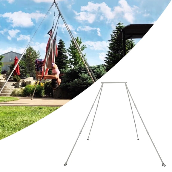 Kojem Yoga Swing Stand 97" Portable Frame 2.46m Triangle Structure Adjustable Stable Durable for Indoor Outdoor Aerial Hammocks Pull-up Poles Swing Inversion