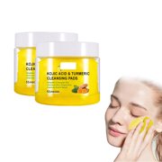 Kojic Acid & Turmeric Cleansing Pads, Turmeric Cleansing and Exfoliating Pad, Turmeric Cleaning Pads for Dark Spots, Turmeric Cleaning Tablets for Face and Body
