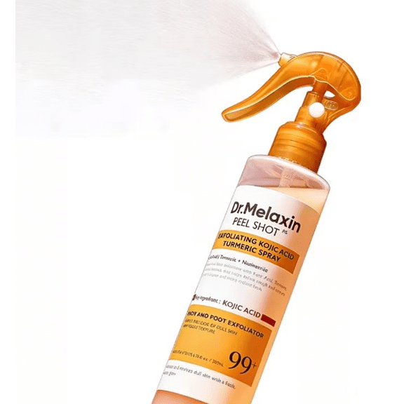 Kojic Acid Turmeric Exfoliating Spray, Gentle Exfoliating Spray, Suitable for All Skin Types -- 200ml.Makeup Organizers