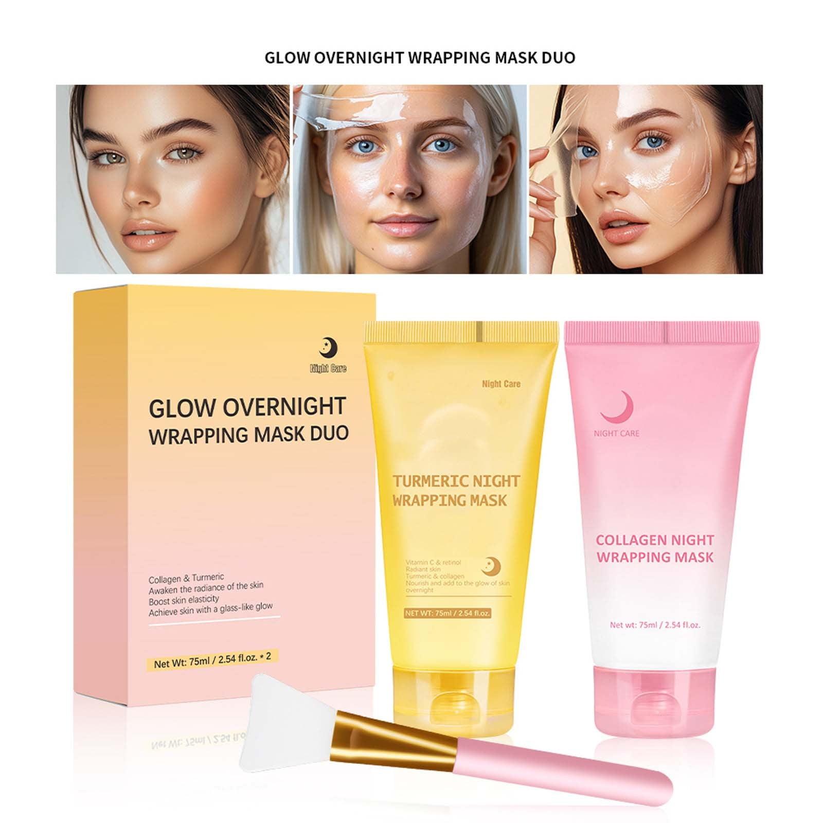 Kojic Acid Turmeric Night Wrapping Mask,Turmeric Overnight Wrapping ...