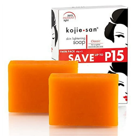 Kojie San Soap for Adults, Reduces Dark Spots & Hyperpigmentation, 65g x 2 Bars