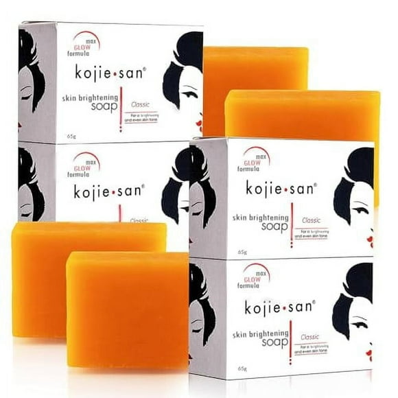 Kojie San Soap for All Skin Type Reduces Dark Spots W/ Coconut & Tea Tree Oil 65g 4 Bars