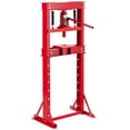 thumbnail image 1 of Kojooin 12 Ton Hydraulic Press, H-Frame Garage Floor Hydraulic Shop Press, Garage Floor Press with 2 Press Plates, Adjustable Working Table Height, for Gears, Bearings, 1 of 6