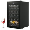 Kojooin 24 Bottle Wine Cooler Refrigerator,Wine Coolers for Red Wine,w