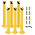 thumbnail image 1 of Kojooin 4-Pack Steel Parking Bollards – Safety Barrier Poles for Traffic Control, Driveway Protection & Crowd Management, 1 of 7